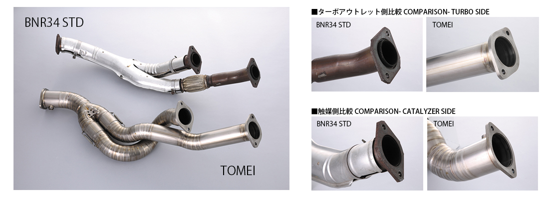 Ti RACING TITANIUM FRONT PIPE for RB26DETT － TOMEI POWERED INC. ONLINE  CATALOGUE